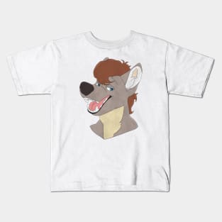 Anthro wolf face Kids T-Shirt